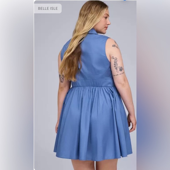 Torrid/ Belle Isle Collared Mini Dress - Picture 3 of 6